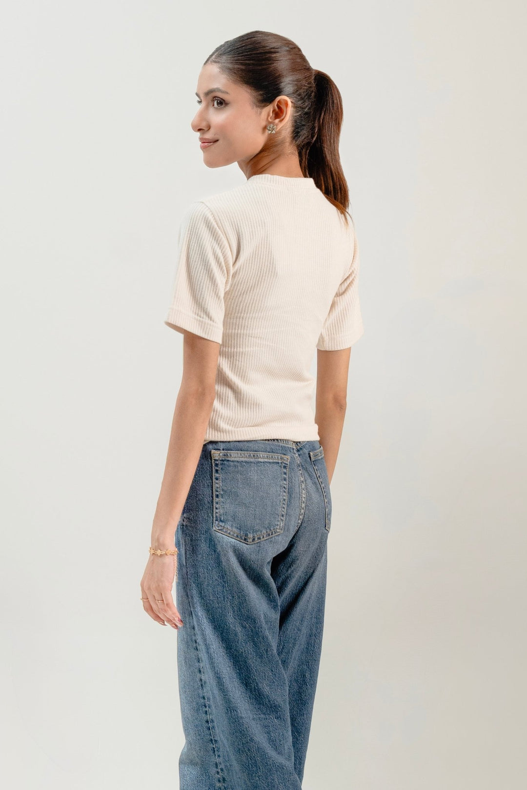 Women Buttoned Knit Top - Aurorafits Official
