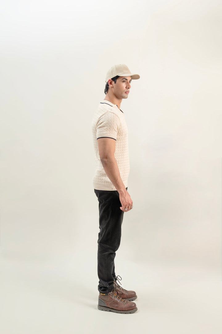 model2
Cable Knit Polo - Aurorafits Official