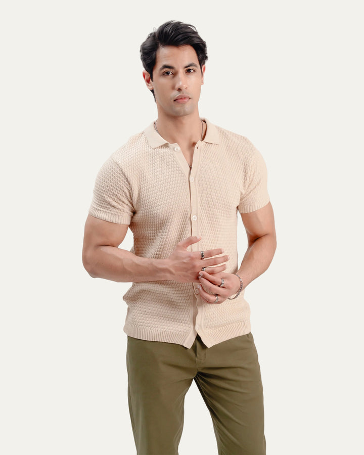model2
Textured - Knit Shirt - Aurorafits Official