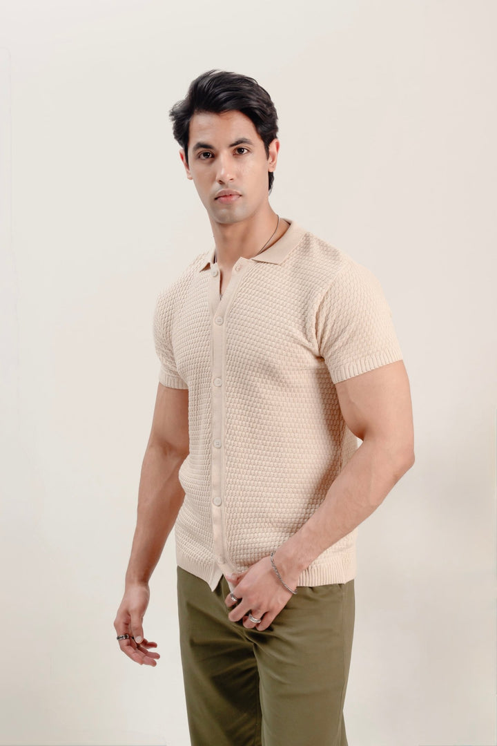 model2
Textured - Knit Shirt - Aurorafits Official