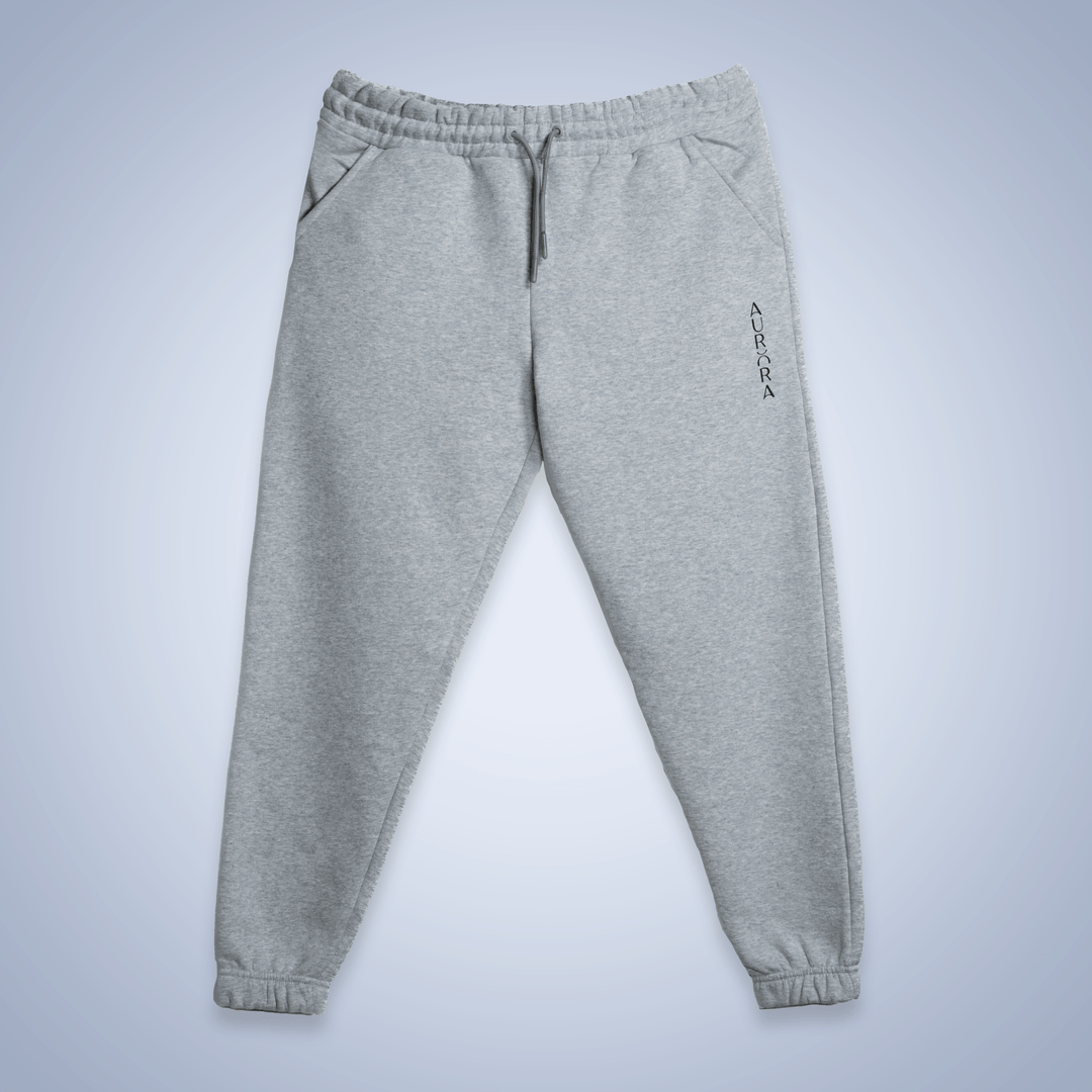 Heather Gray Oversized Fleece Sweatpants - Aurorafitsofficial