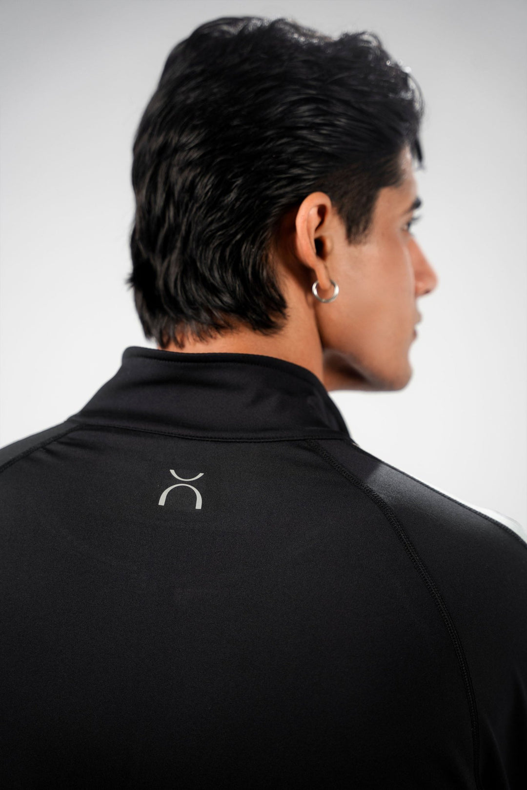 Black Dual Tone Reflective Essential Tracksuit - Aurorafitsofficial