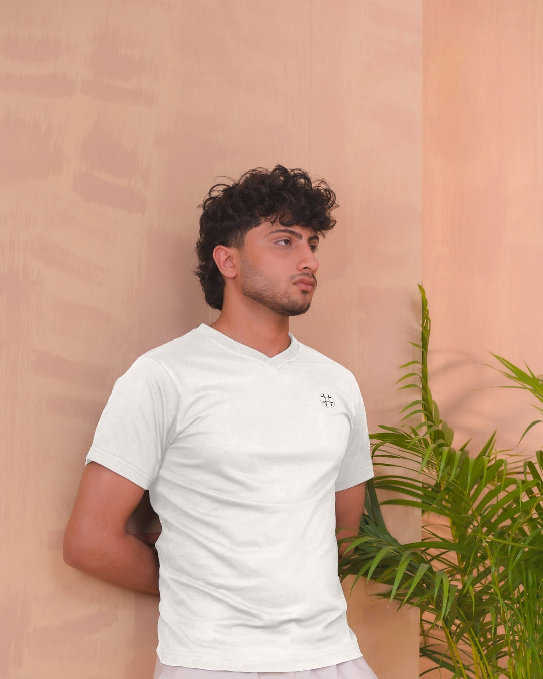 White V - Neck Tee - Aurorafitsofficial
