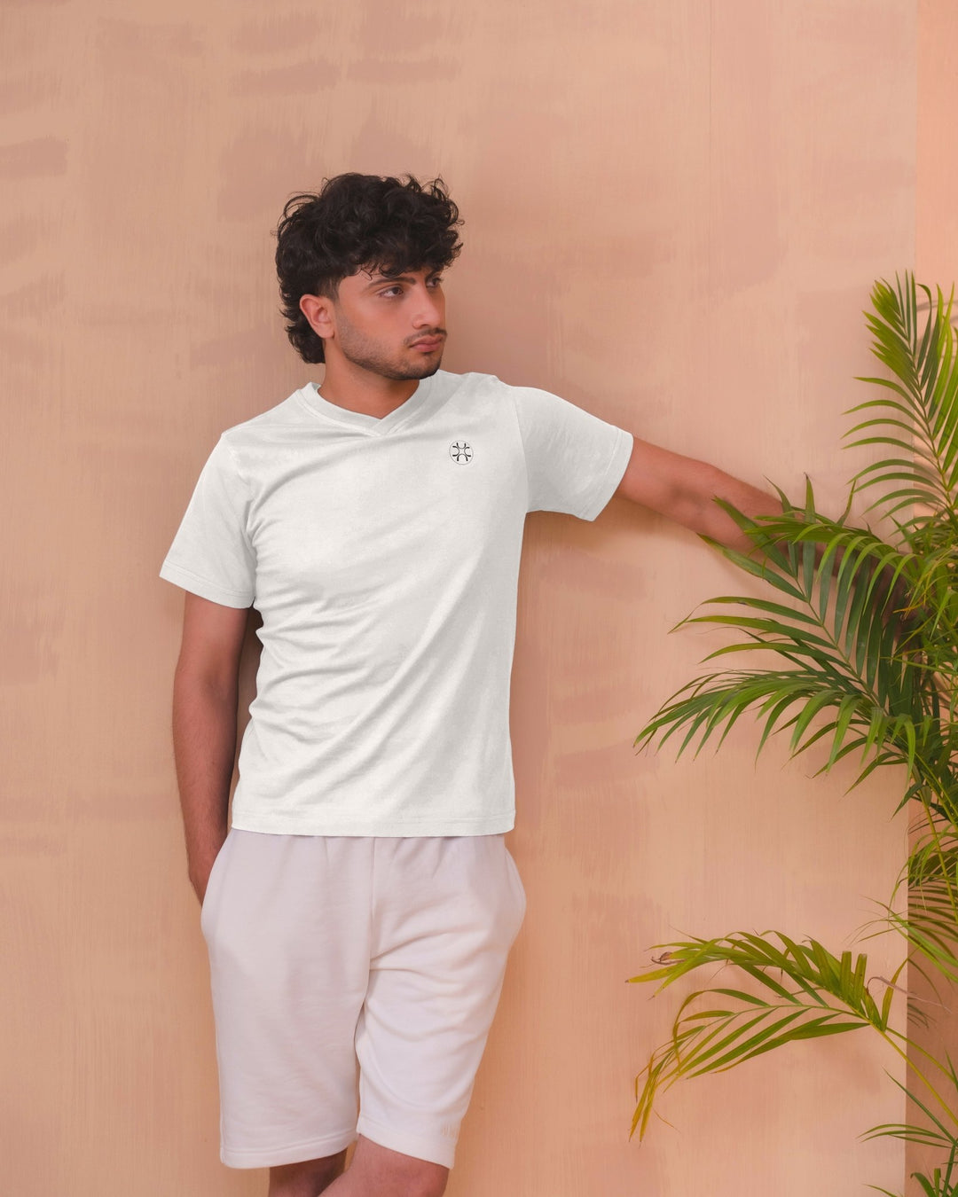 White V - Neck Tee - Aurorafitsofficial
